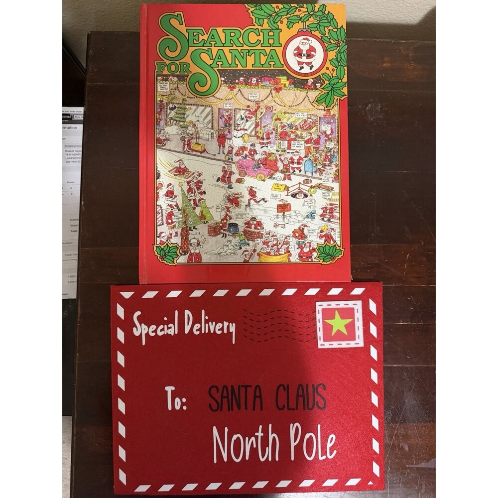 Felt Envelope For Letter & Search for Santa Book 1990 by Anthony Tallarico